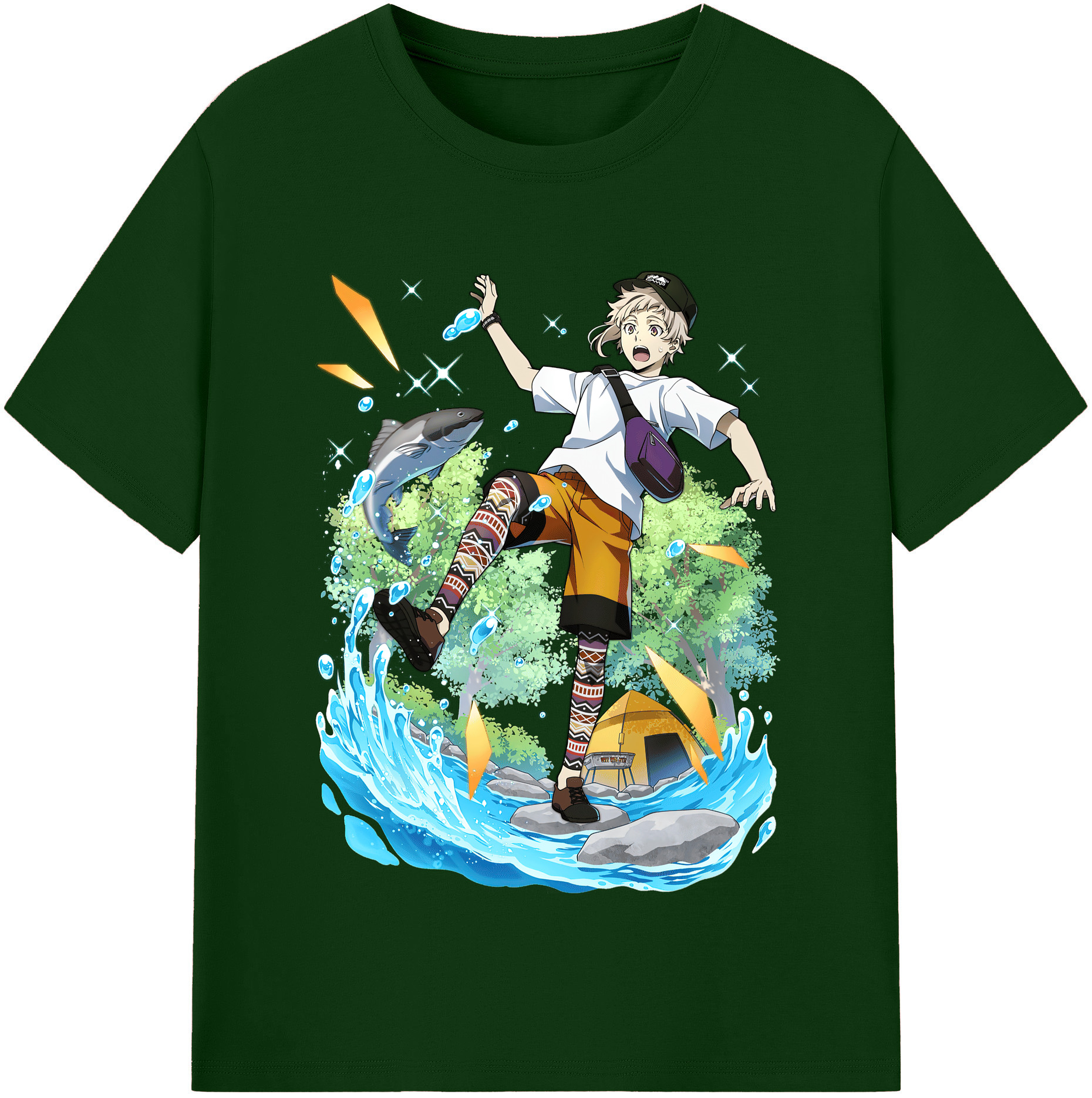（画像用） 文豪ストレイドッグス Bungo Stray Dogs 綿100％半袖Tシャツ（フロントプリント）